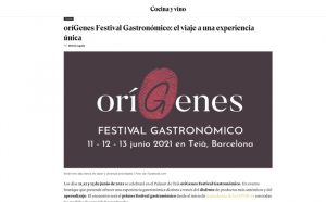 Cocina y vinooríGenes Festival Gastronómico: el viaje a una experiencia única(16/04/21)