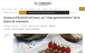elobrero.esArranca el festival oríGenes, un “viaje gastronómico” de la mano de artesanos (13/06/21)