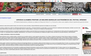 Hostelería en ValenciaCervezas Alhambra propone los mejores maridajes gastronómicos del festival oríGenes(12/06/21)