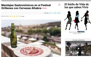 Luxury NewsMaridajes Gastronómicos en el Festival OríGenes con Cervezas Alhabra (17/06/21)