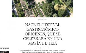 The New Barcelona PostNace el festival gastronómico oríGenes, que se celebrará en una masia de Teià(09/06/21)